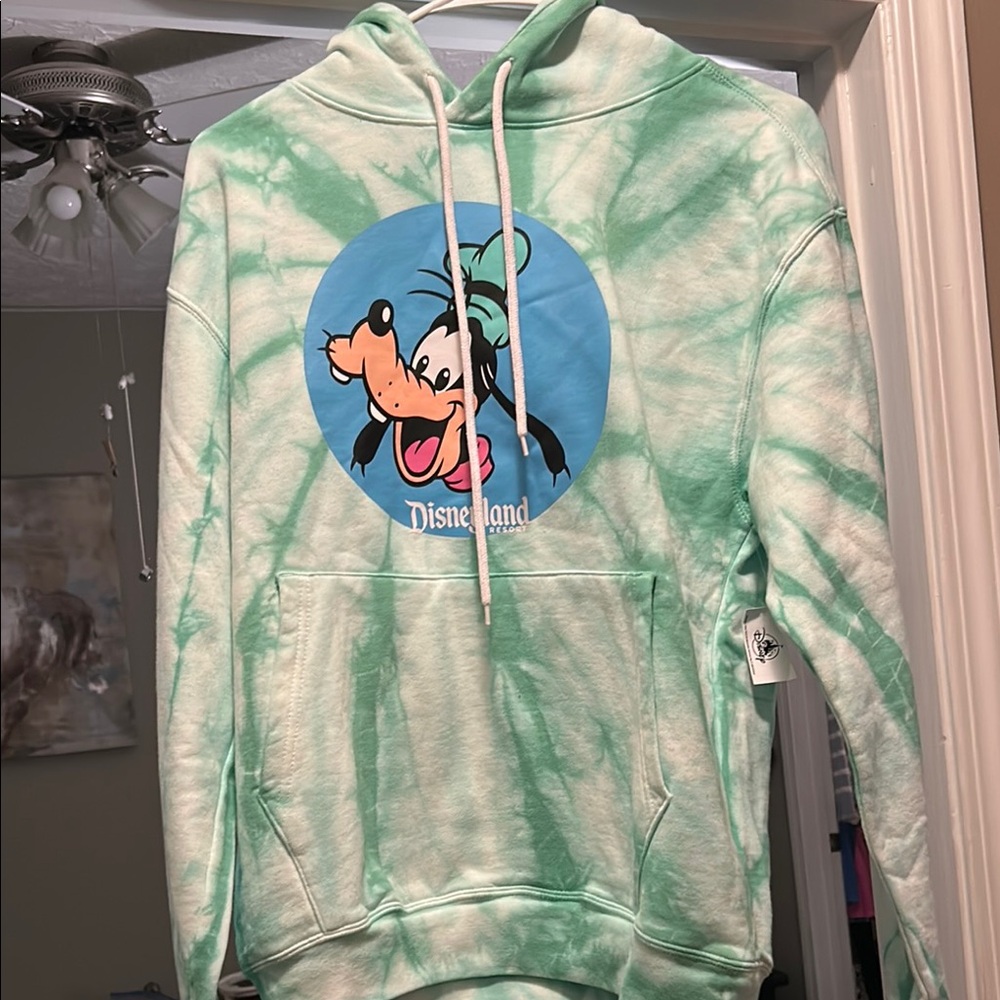 Disney Mint Green Tie-Dye Hoodie NWT!